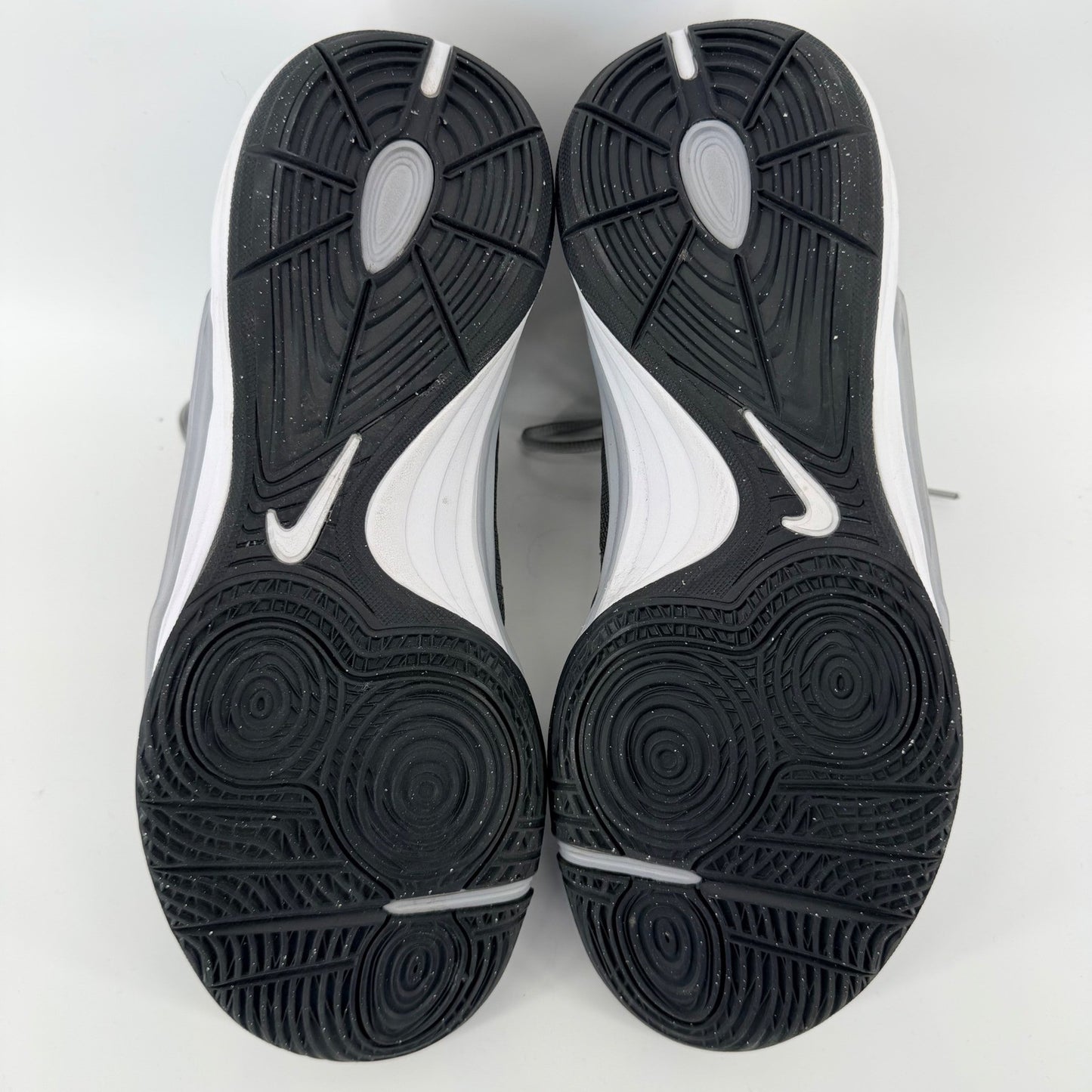 Nike Prime Hype DF Basketball Shoes High Top Athletic Sneakers 12 Grey White