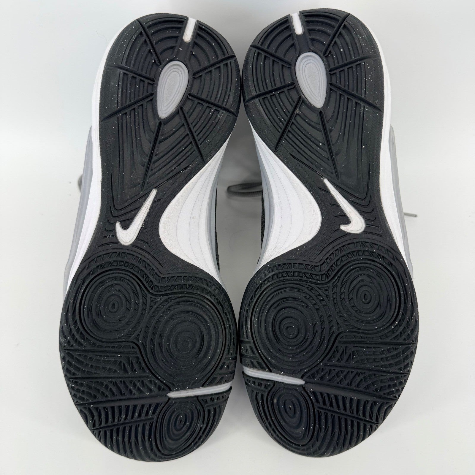 Nike Prime Hype DF Basketball Shoes High Top Athletic Sneakers 12 Grey White
