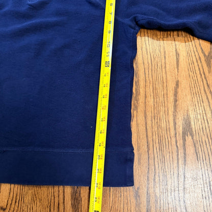 Lauren Jeans Co Ralph Lauren Shoulder Zip Sweatshirt L Navy Blue