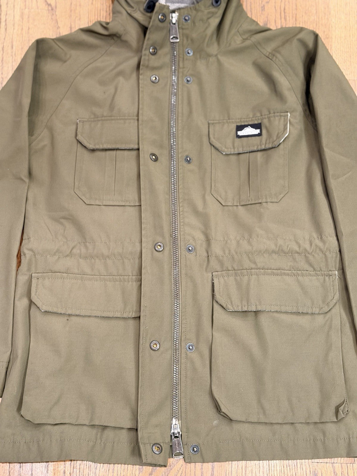 Penfield Kasson 80/20 Women's S Down Jacket Hooded in Green Fleece Lined