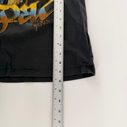 Old Navy 2Pac Me Against the World Graphic T-Shirt Kids XL 14-16 Black Rap Tee