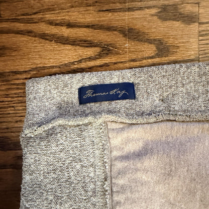 Pendleton Shawl Collar Cardigan Sweater Elbow Patches Medium Oatmeal Tan Grandpa