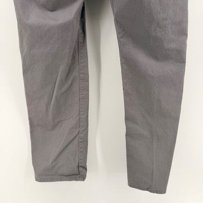 UNTUCKit Straight Fit 5-Pocket Pants Gray Stretch Cotton Chinos 35x32 Mens