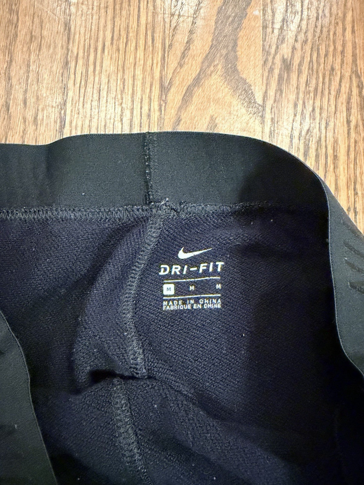 Nike Dri-Fit Fleece Sweatpants Black Joggers Size M – Good Condition