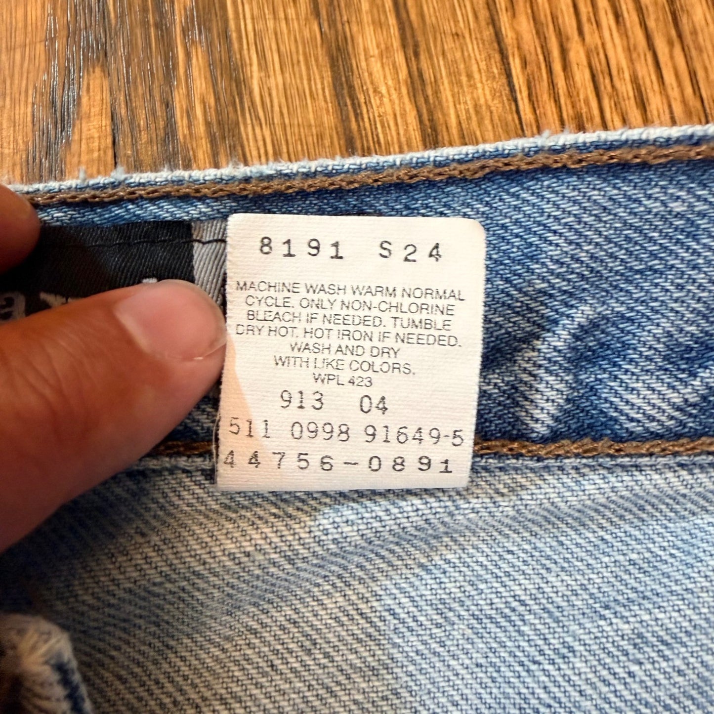 Levi SilverTab Straight Relaxed Jeans Vintage 1998 Made in USA 36x32 Light Wash