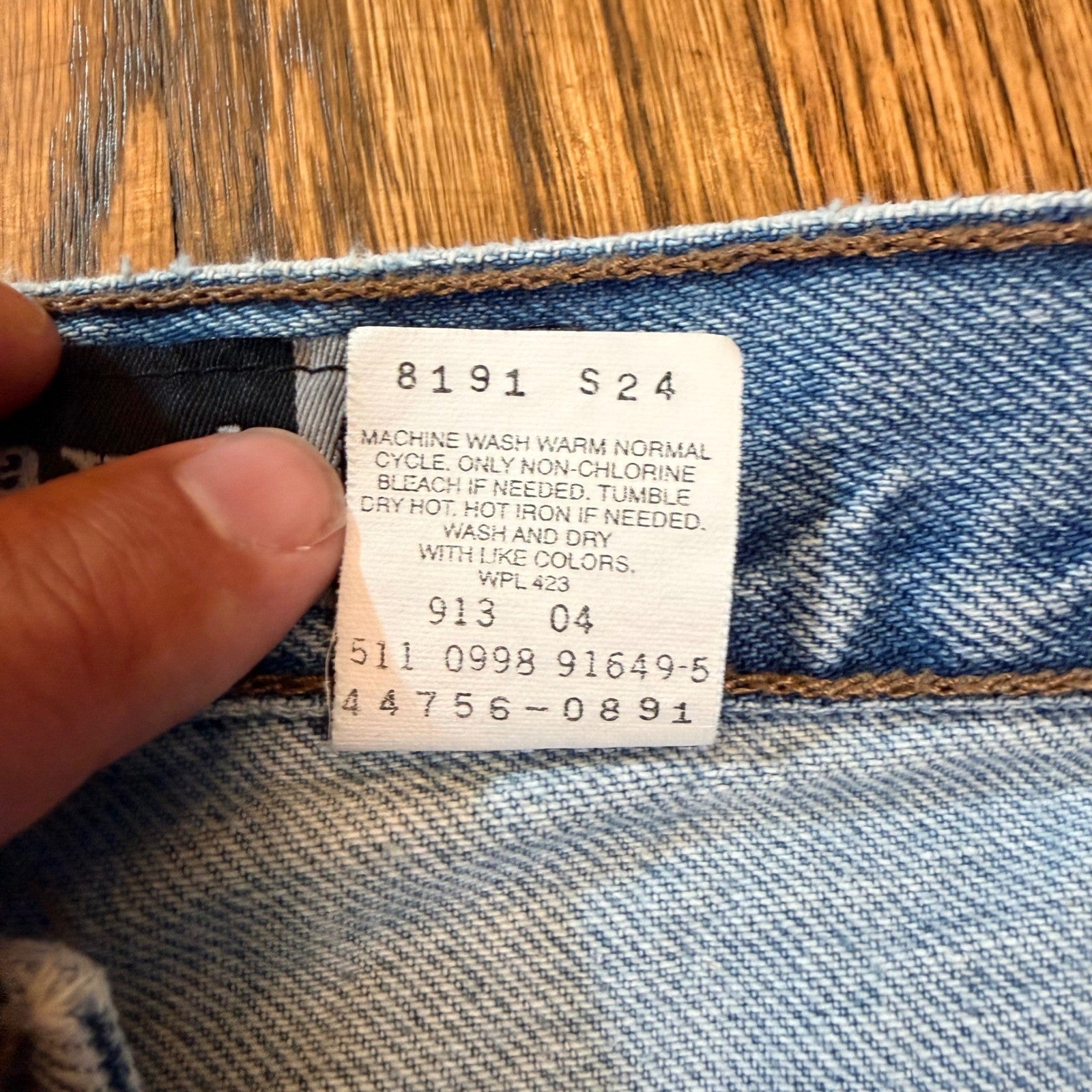 Levi SilverTab Straight Relaxed Jeans Vintage 1998 Made in USA 36x32 Light Wash