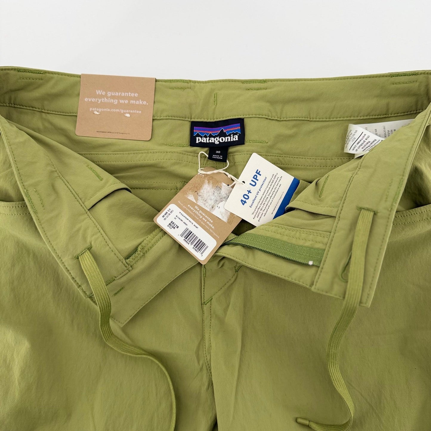 Patagonia Quandary Hiking Pants 40+ UPF Slim Straight 30x30 Bud Green