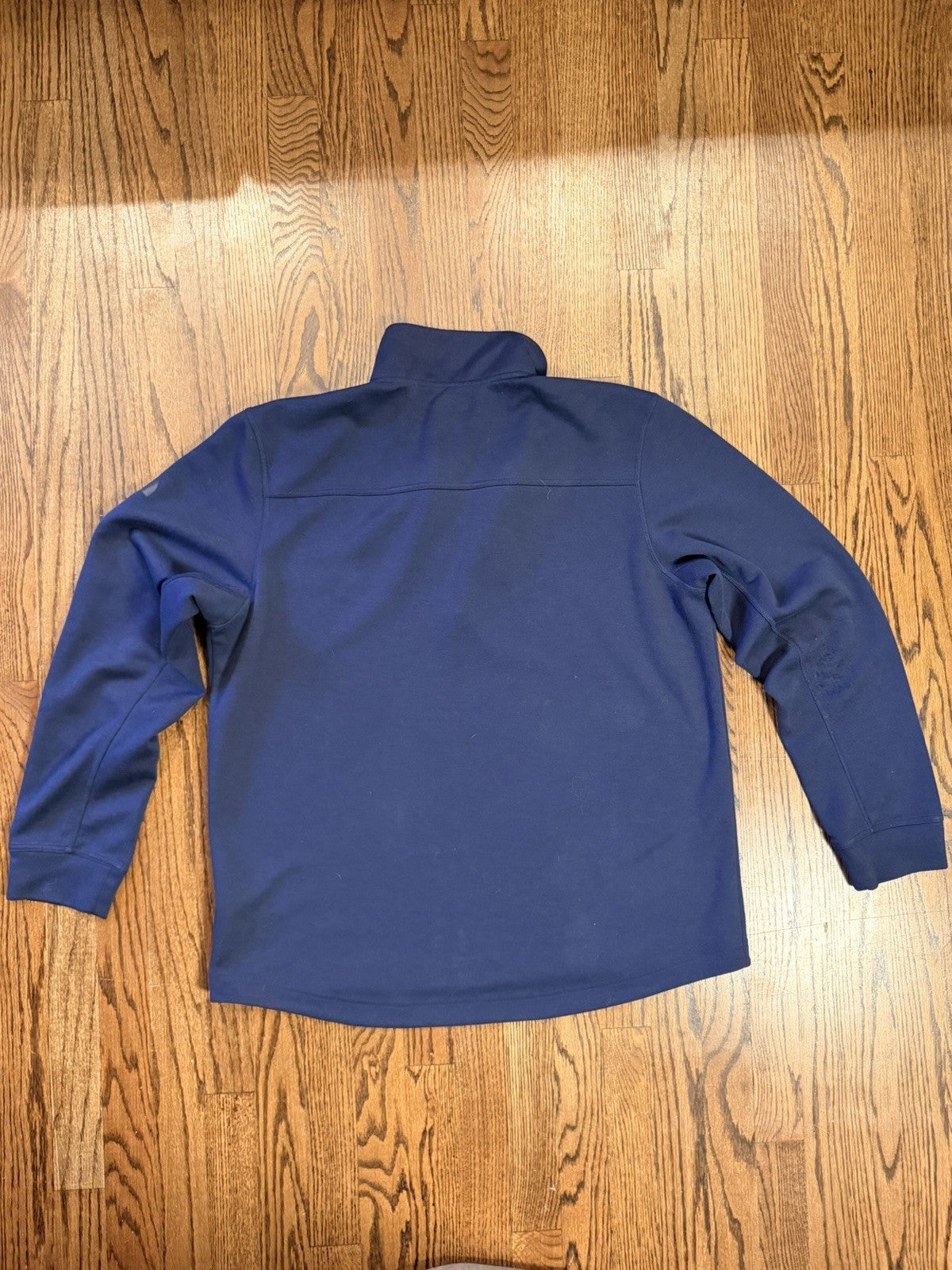 The North Face Mens XL Navy Blue 1/4 Zip Mock Neck Pullover Active Top jacket