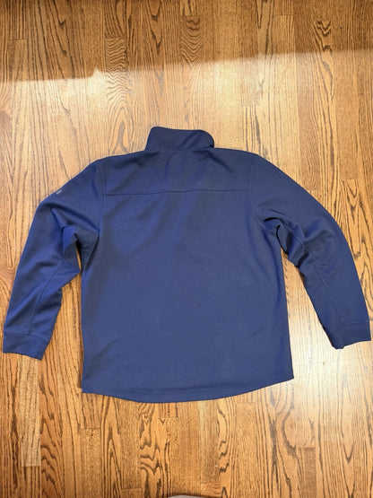 The North Face Mens XL Navy Blue 1/4 Zip Mock Neck Pullover Active Top jacket