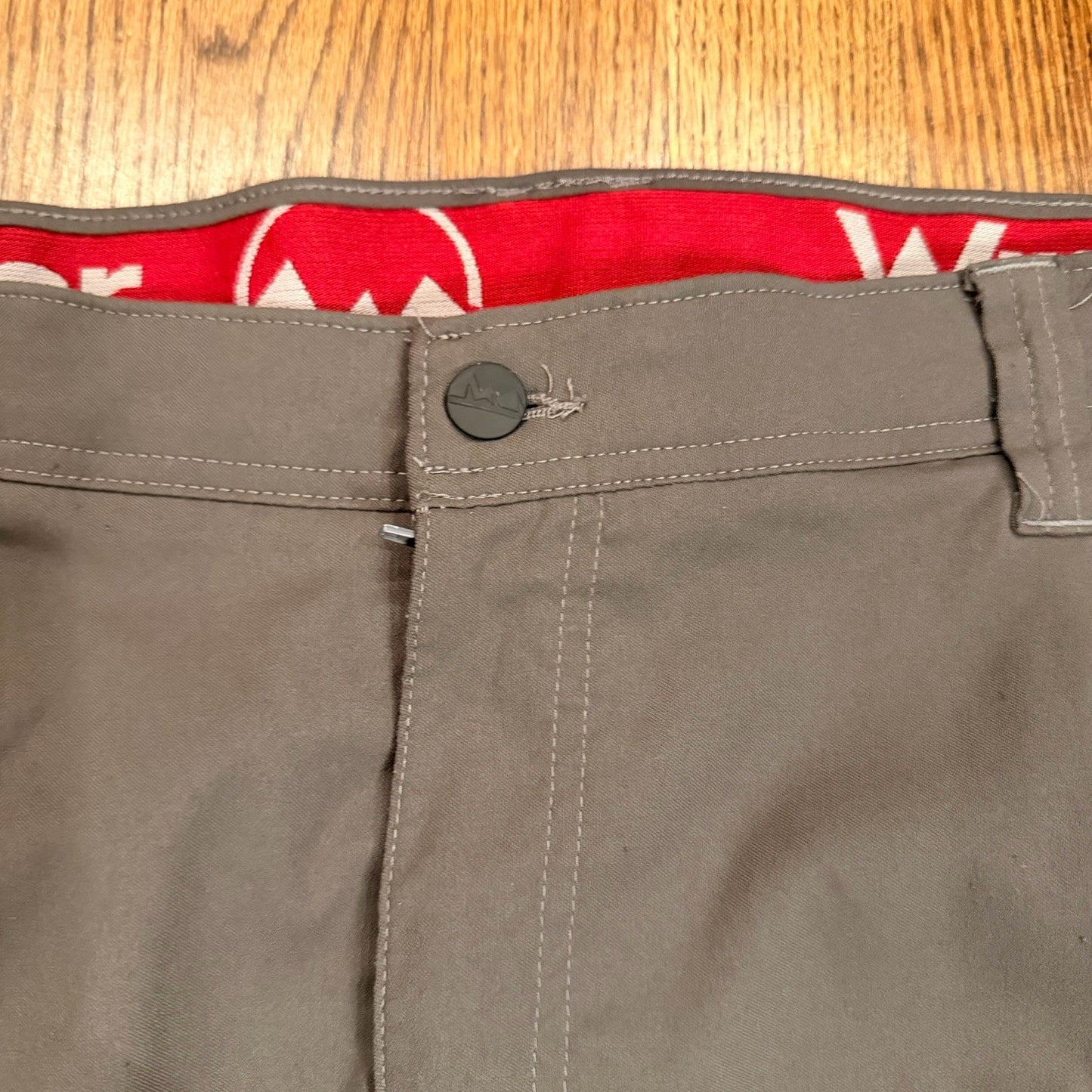 Wrangler Pants Men's 38x31 Green Flex Waist Cargo Hiking Straight 10NW788NB