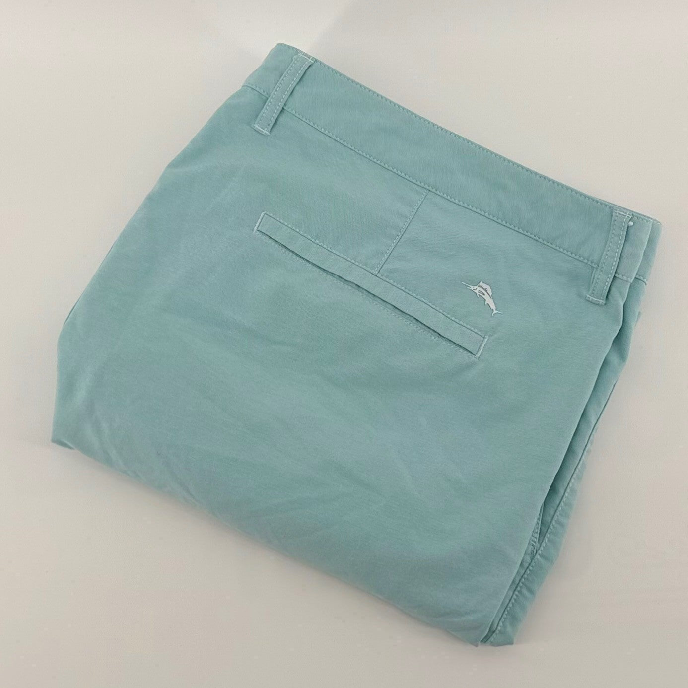 Tommy Bahama Boracay Chino Shorts Aqua Blue Tropical Summer 42 Mens