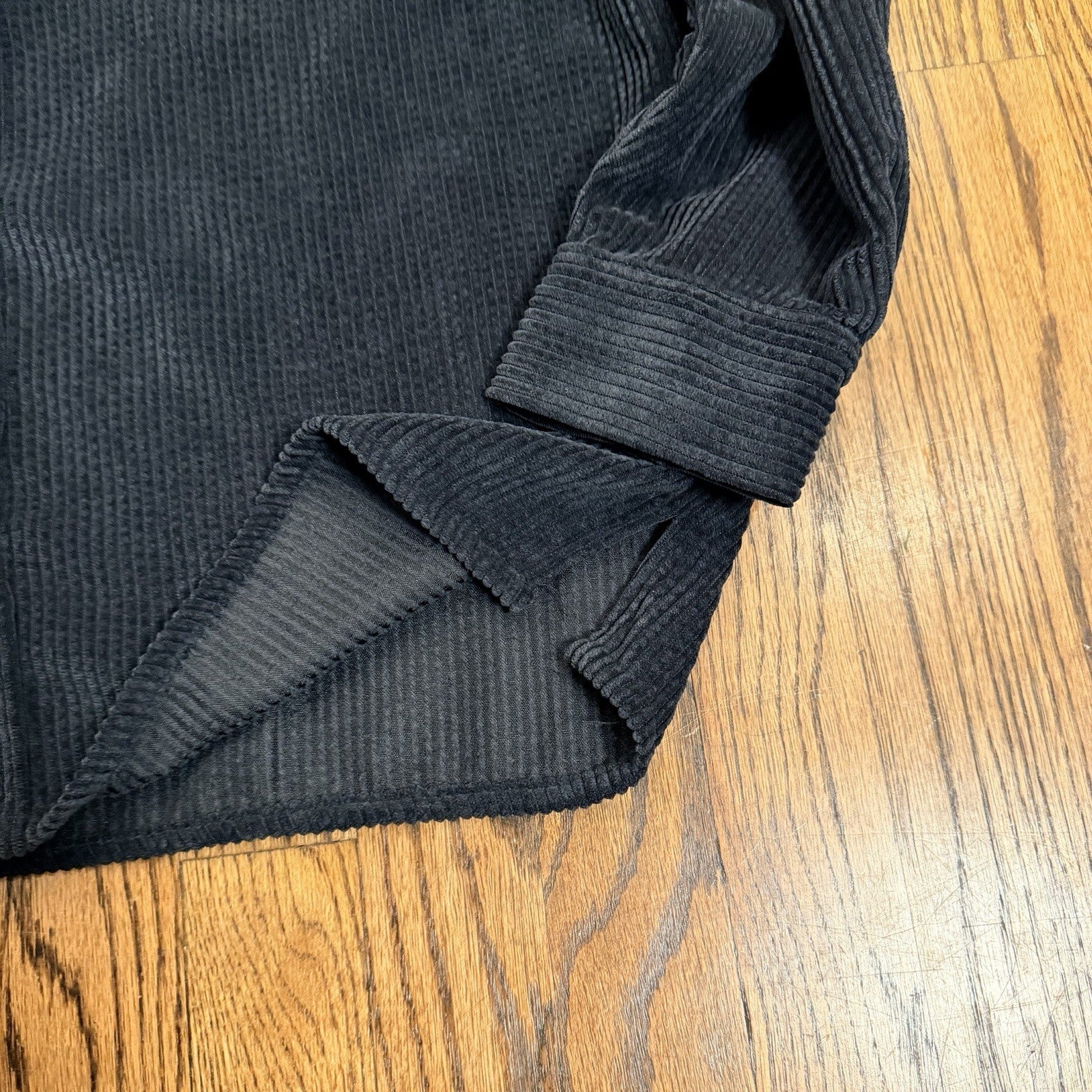 Forever 21 Casual Button Up Corduroy Shirt Black Size M men's