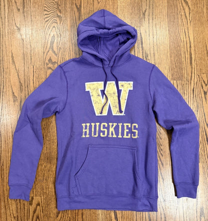 University of Washington Huskies Hoodie National Collegian Purple Size Small