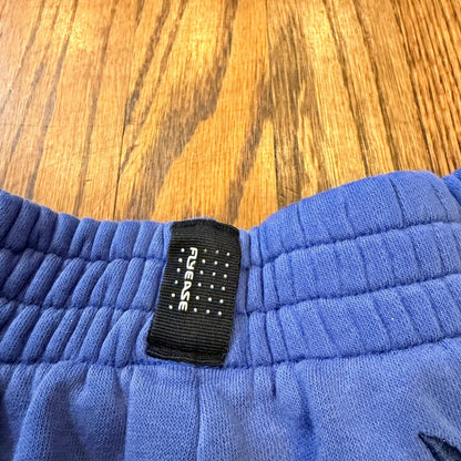 Nike FlyEase Sportswear Fleece Shorts Patch Graphics Blue Kids Size Large