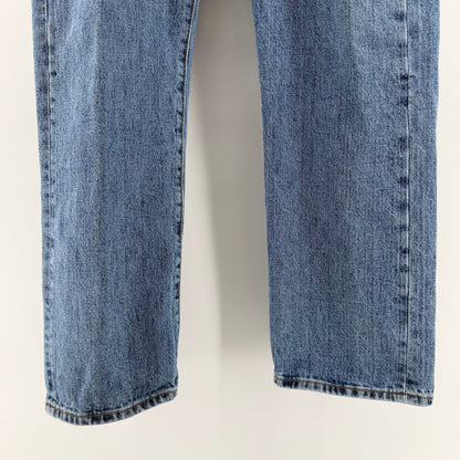 Levi's 501 Original Fit Straight Leg Button Fly Jeans 34x29 Blue Medium Wash