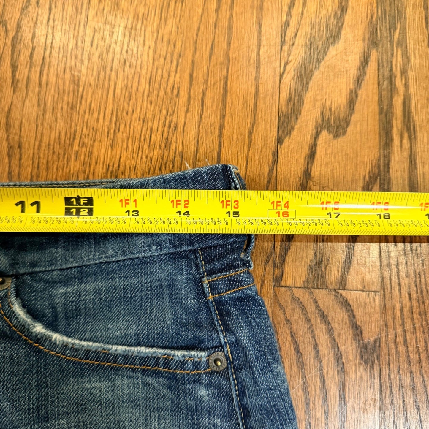 Citizens of Humanity Bridgitte 308 Denim Mini Skirt Low Rise Blue 28