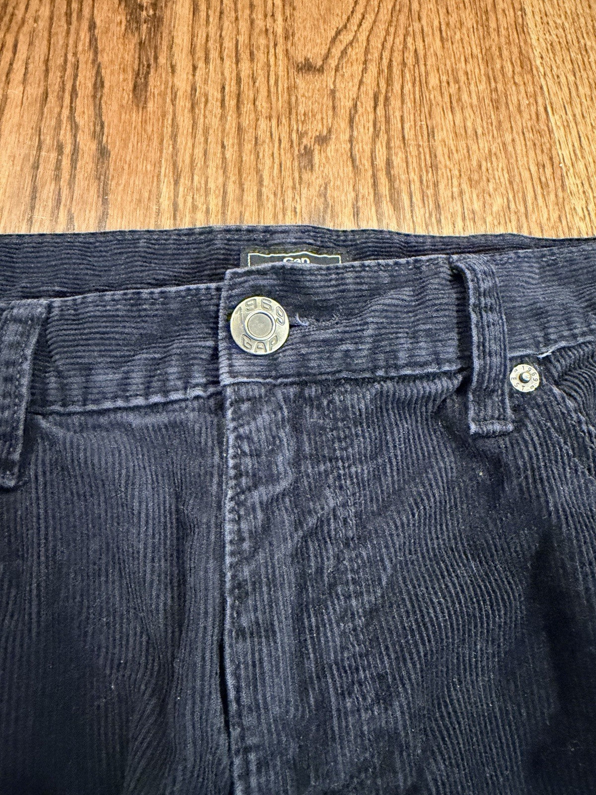 Gap Corduroy Pants Mens Size 34x32 Navy Straight Leg 2000s