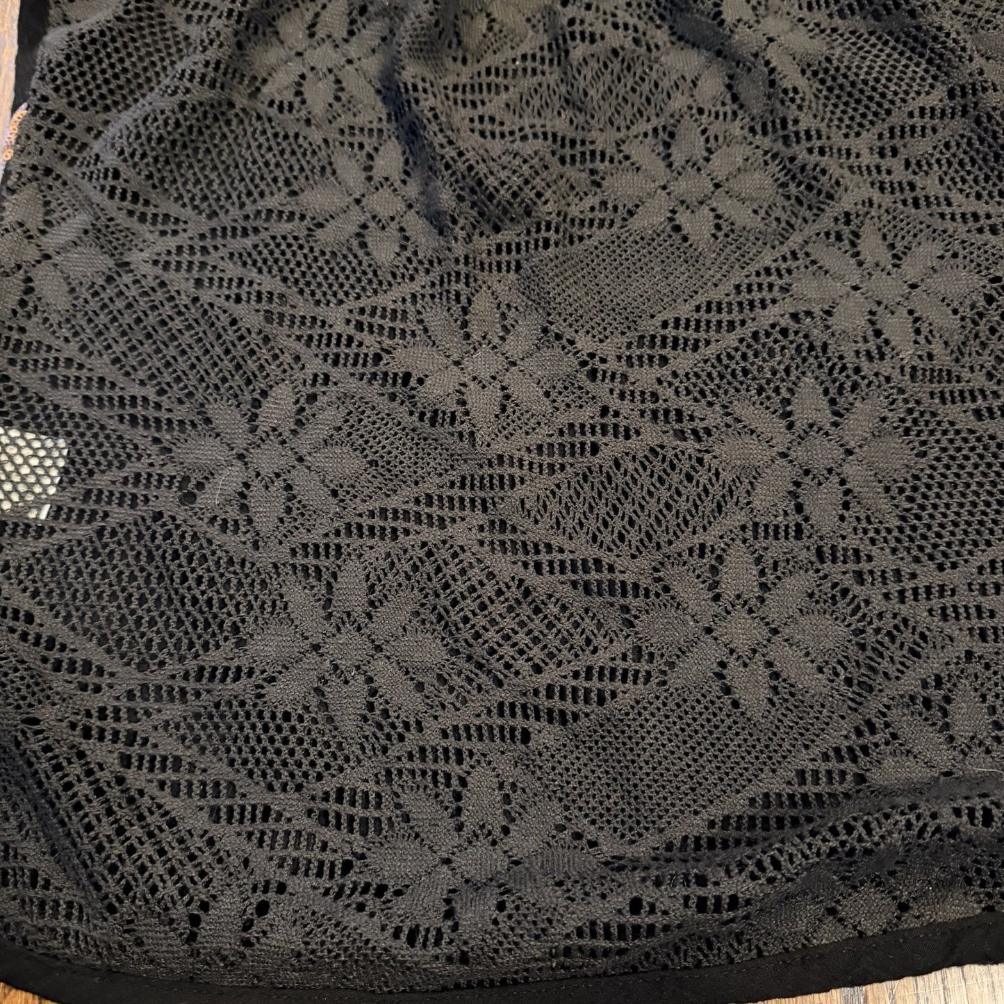 Miss Me Y2K style Embellished Top Black Lace back Size S Racer Tank