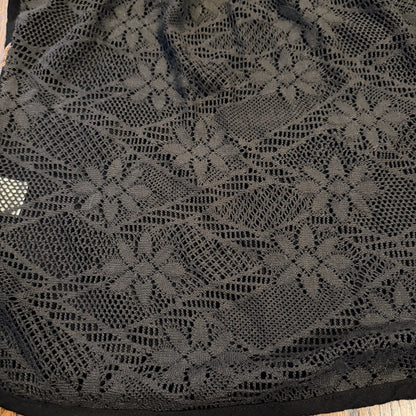 Miss Me Y2K style Embellished Top Black Lace back Size S Racer Tank