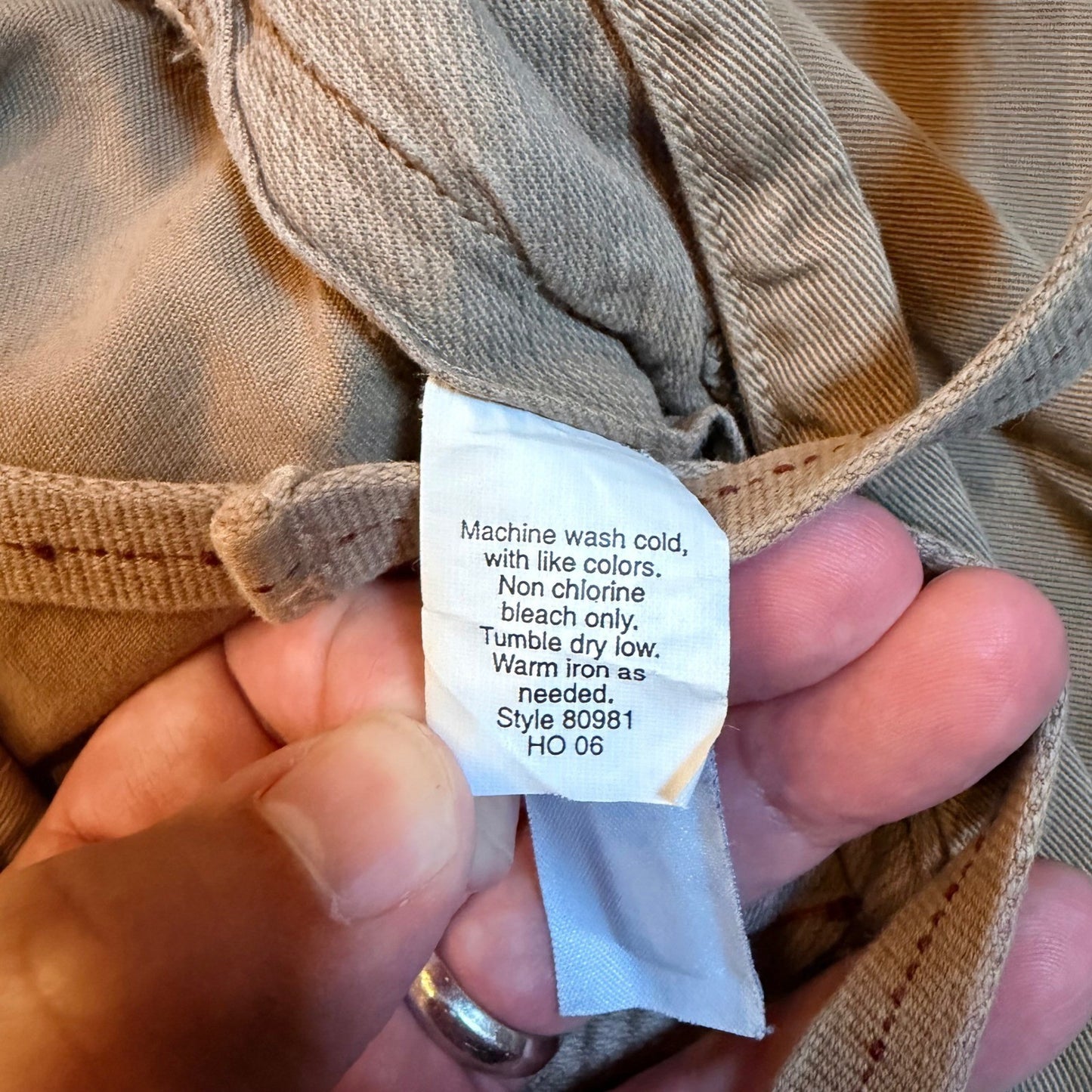 J. Crew Broken-In Cargo Pants Khaki Tan Cotton Utility 34x30 80981