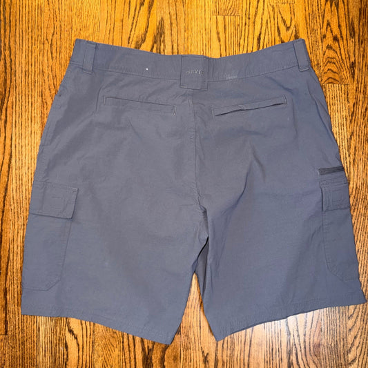 Orvis Tech Cargo Shorts Outdoor Hiking Utility Size 38 Grey Midweight