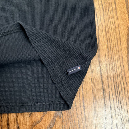 Champion Thermal Base Layer Shirt Black Long Sleeve Logo Size Small (Estimated)