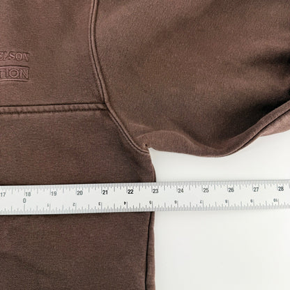 Carhartt Quarter Zip Pullover Brown Sweatshirt Workwear Gorpcore Size M Brown