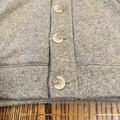 Pendleton Shawl Collar Cardigan Sweater Elbow Patches Medium Oatmeal Tan Grandpa