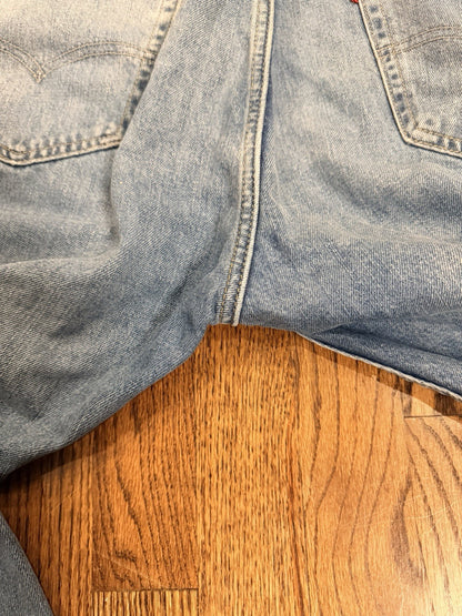 Levis 505 Jeans Mens 40x30 Whiskered Denim Y2K