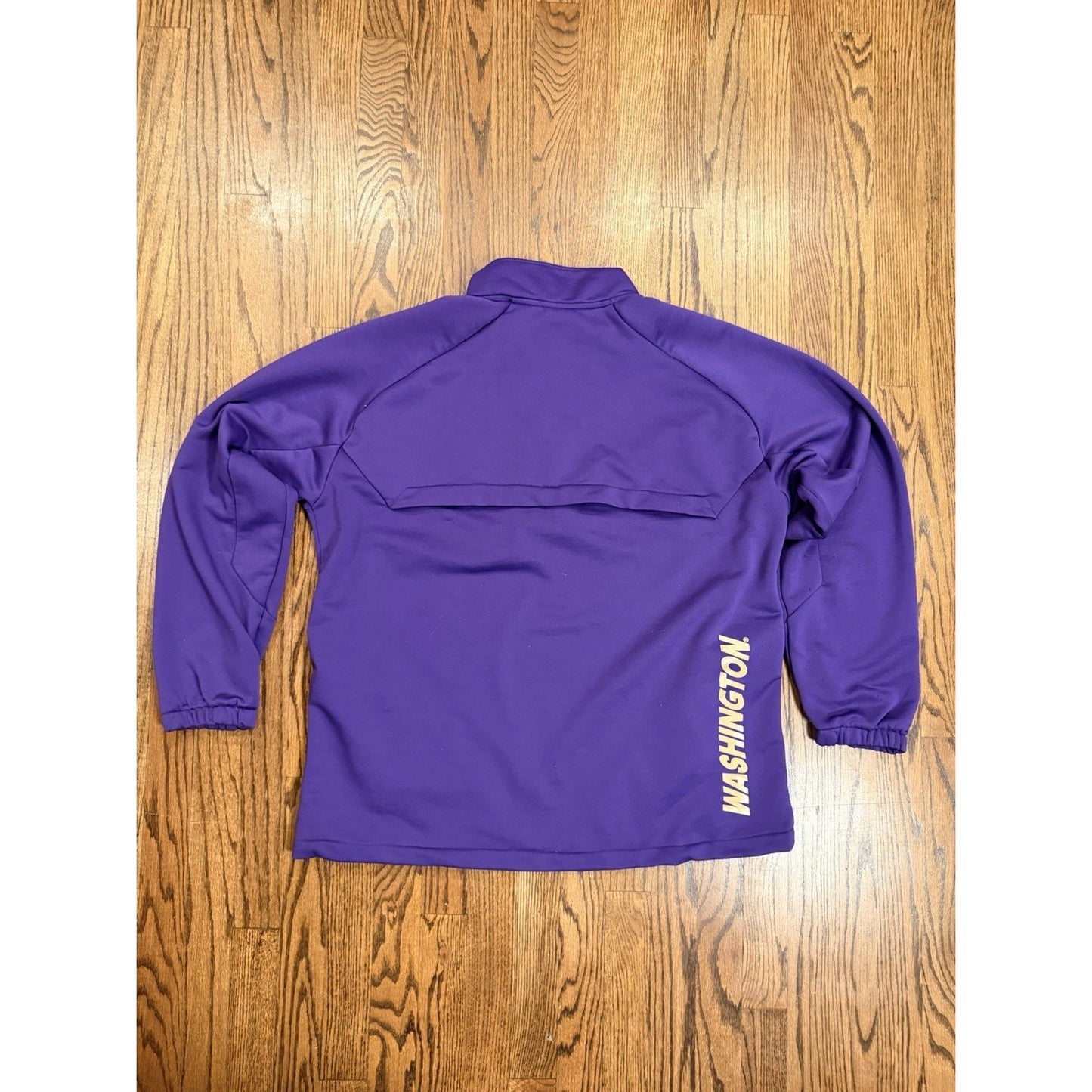 Genuine Stuff Washington Huskies Quarter Zip Pullover Jacket XL Purple NCAA