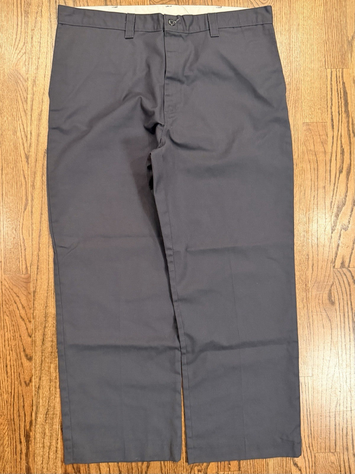 Dickies Flat Front Work Pants Men’s 38x30 Gray Durable Classic Fit