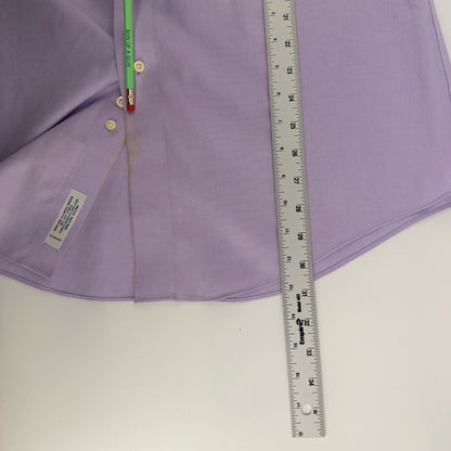 Brooks Brothers Non-Iron Dress Shirt Supima Cotton 16-33 Lavender Purple Mens
