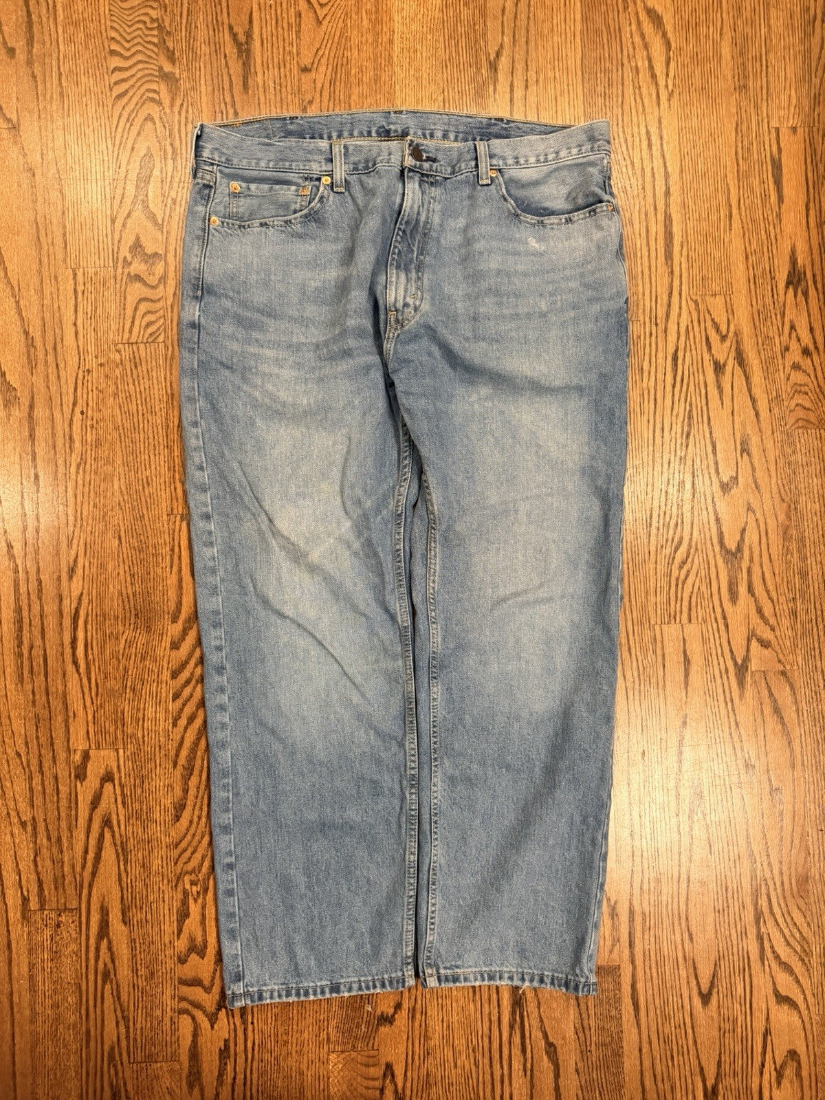 Levis 505 Jeans Mens 40x30 Whiskered Denim Y2K