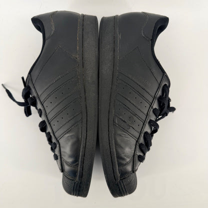 Adidas Superstar Triple Black Leather Shell Toe Sneakers Mens 9.5 Core Black