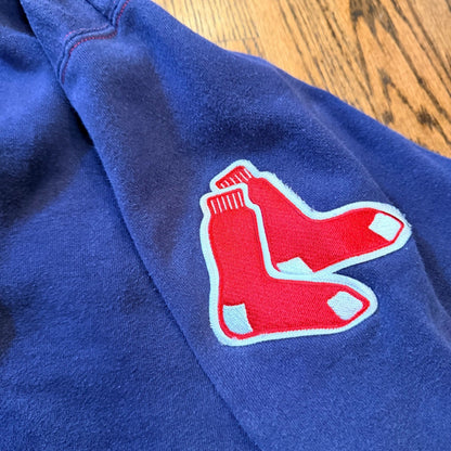 Majestic Boston Red Sox Vintage 90s Heavyweight Hoodie Navy Blue XL Embroidered
