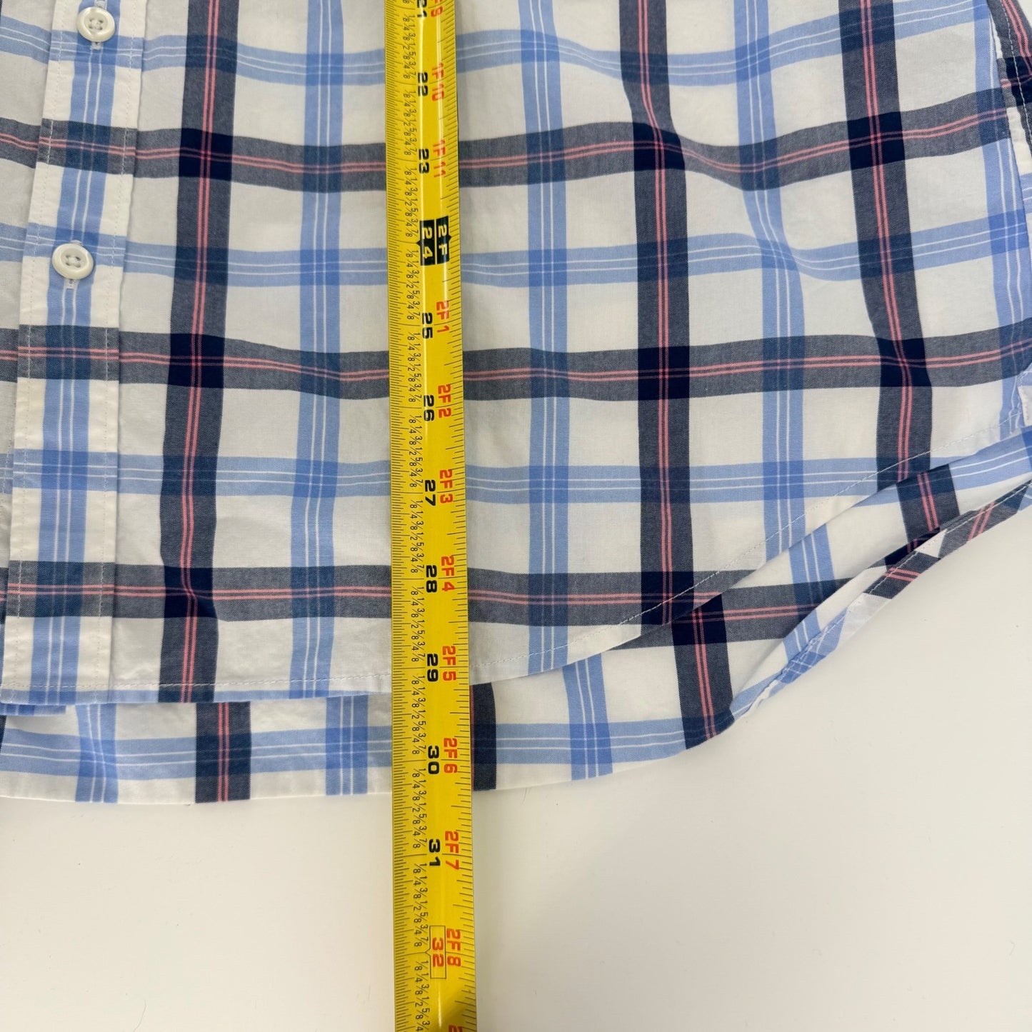 Bonobos Slim Fit Plaid Button Down Shirt XL Blue Pink Cotton Business Casual