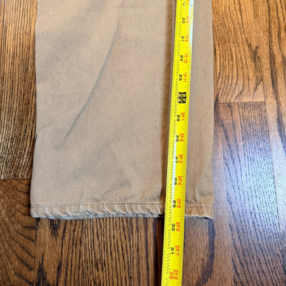 Peter Millar Pima Cotton Chino Pants Flat Front 36 Khaki Tan Preppy Casual