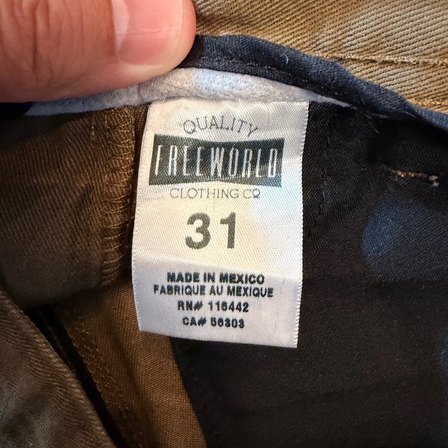 Free World Messenger Shorts Flat Front Twill Skate Size 31 Olive Green