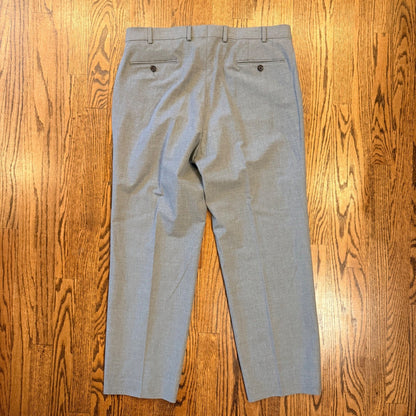 Lauren Ralph Lauren Dress Pants Mens 36x28 Hemmed Grey Flat Front Trousers