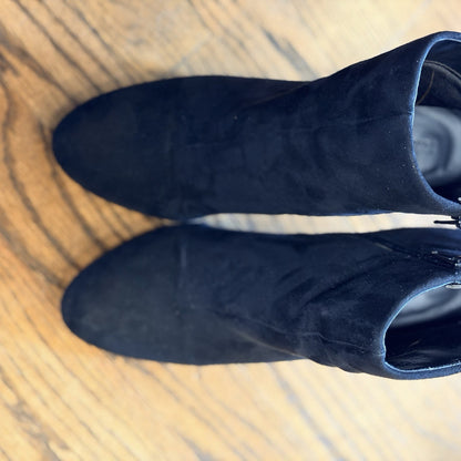 Forever 21 Stiletto 4” Heel Ankle Boots Booties Black size 7
