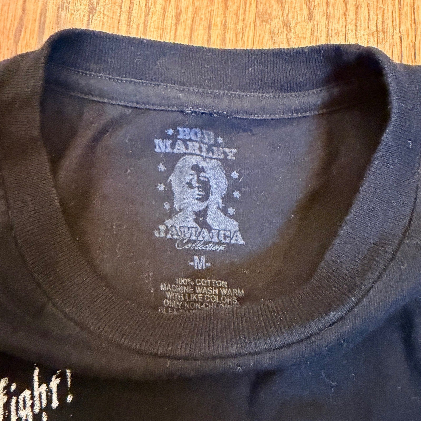 Bob Marley Songs of Freedom Graphic T-Shirt Cropped Medium Black