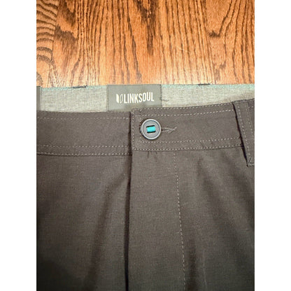 Linksoul LS662-R Boardwalker Pants Mens 32 Stretch Performance Golf Grey