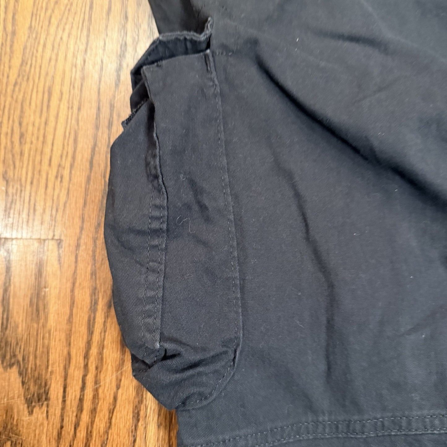 Wrangler Men's Stretch Taper Leg Regular Fit Cargo Pant Blackk 38x32