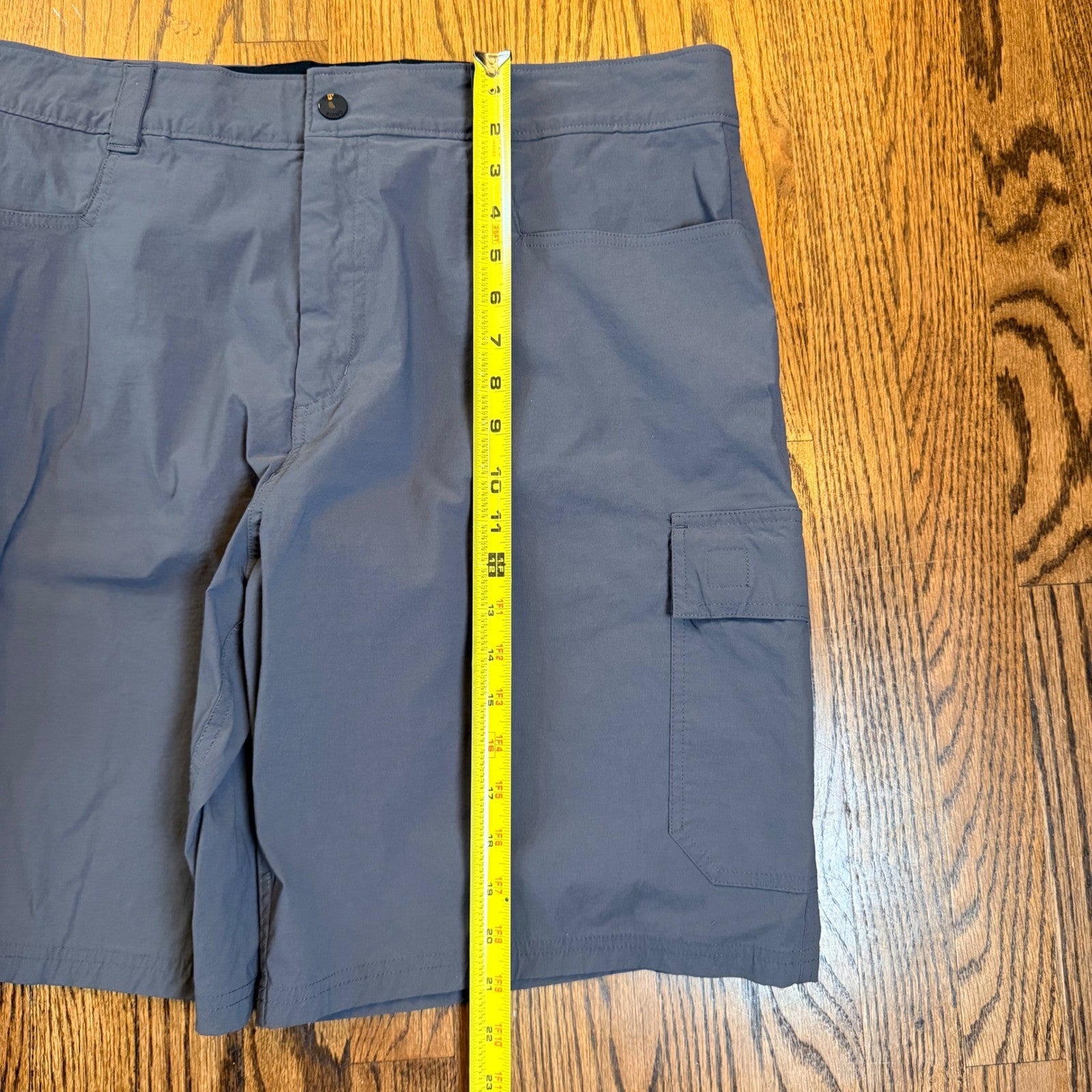 Orvis Tech Cargo Shorts Outdoor Hiking Utility Size 38 Grey Midweight