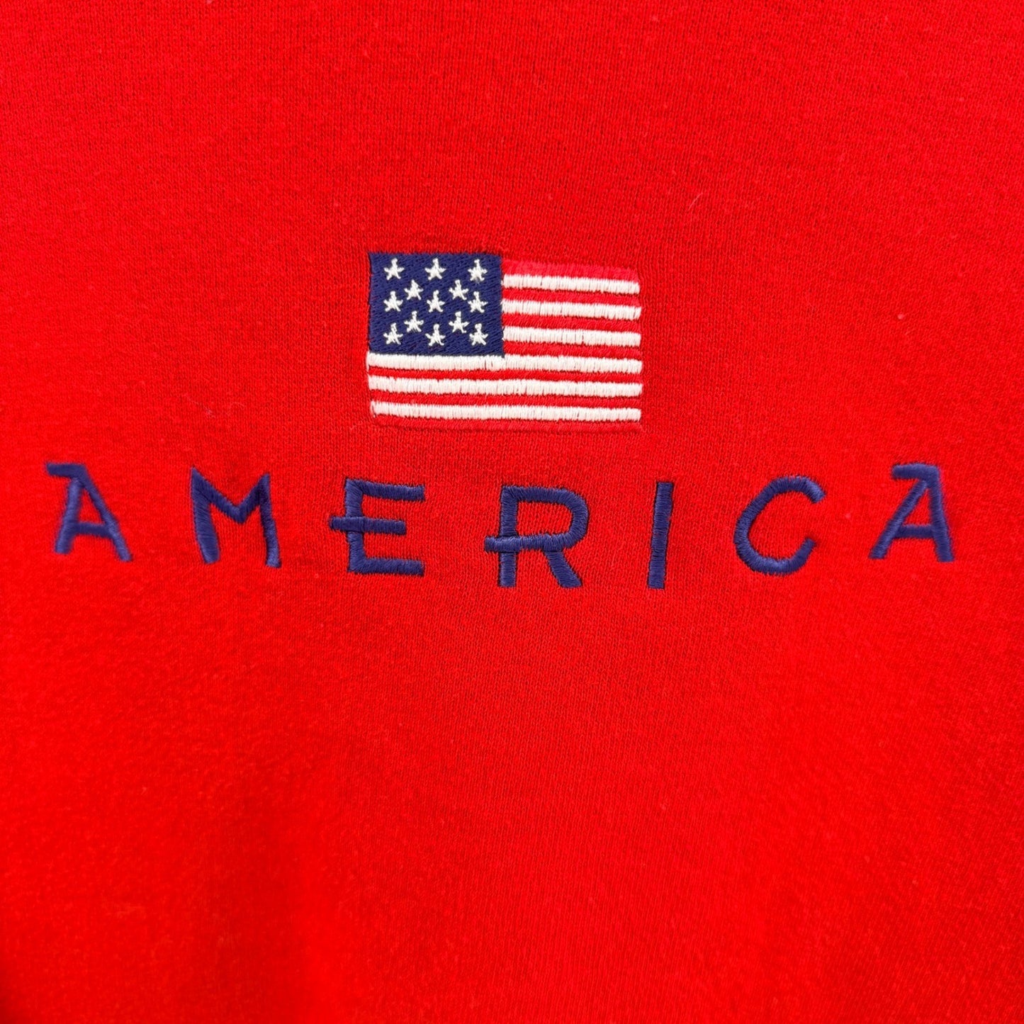 Chalk Line Vintage America Crewneck Sweatshirt XXL Red Made in USA Russell 250th