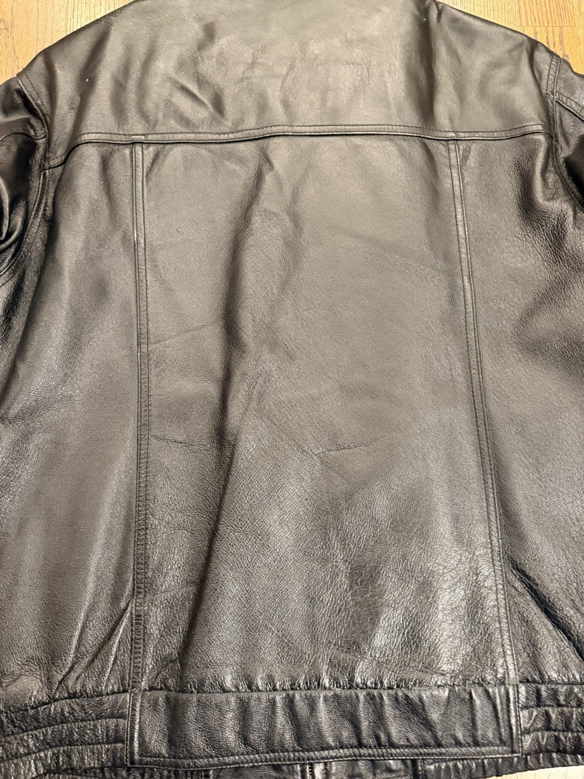 Men's Knightsbridge Leather Bomber Jacket Color Black Medium Genuine Leather