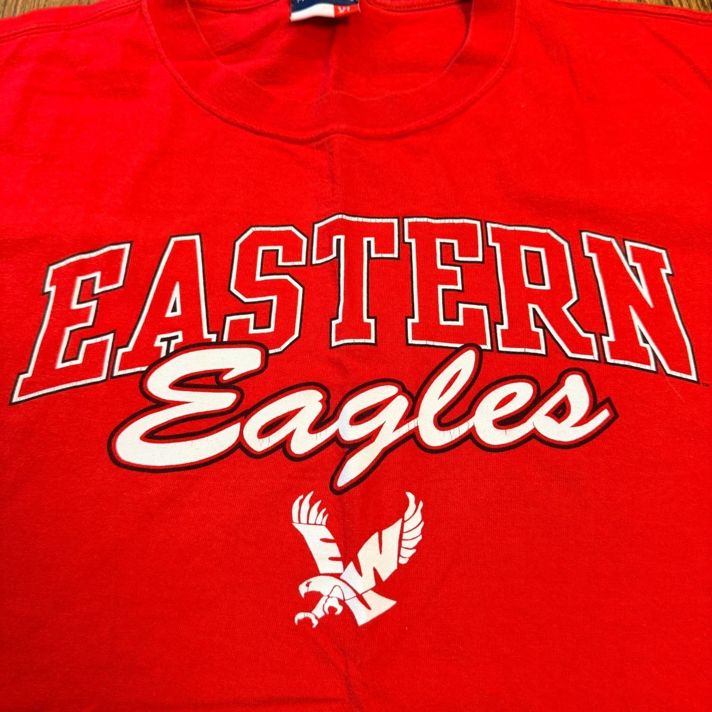 Campus One Eastern Eagles Graphic T-Shirt Collegiate Red XL Mens