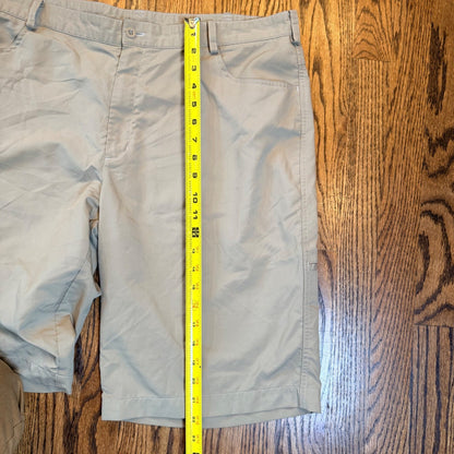 Nike Golf Dri-FIT Shorts Performance Khaki Tan Size 40 Lightweight Preppy Casual