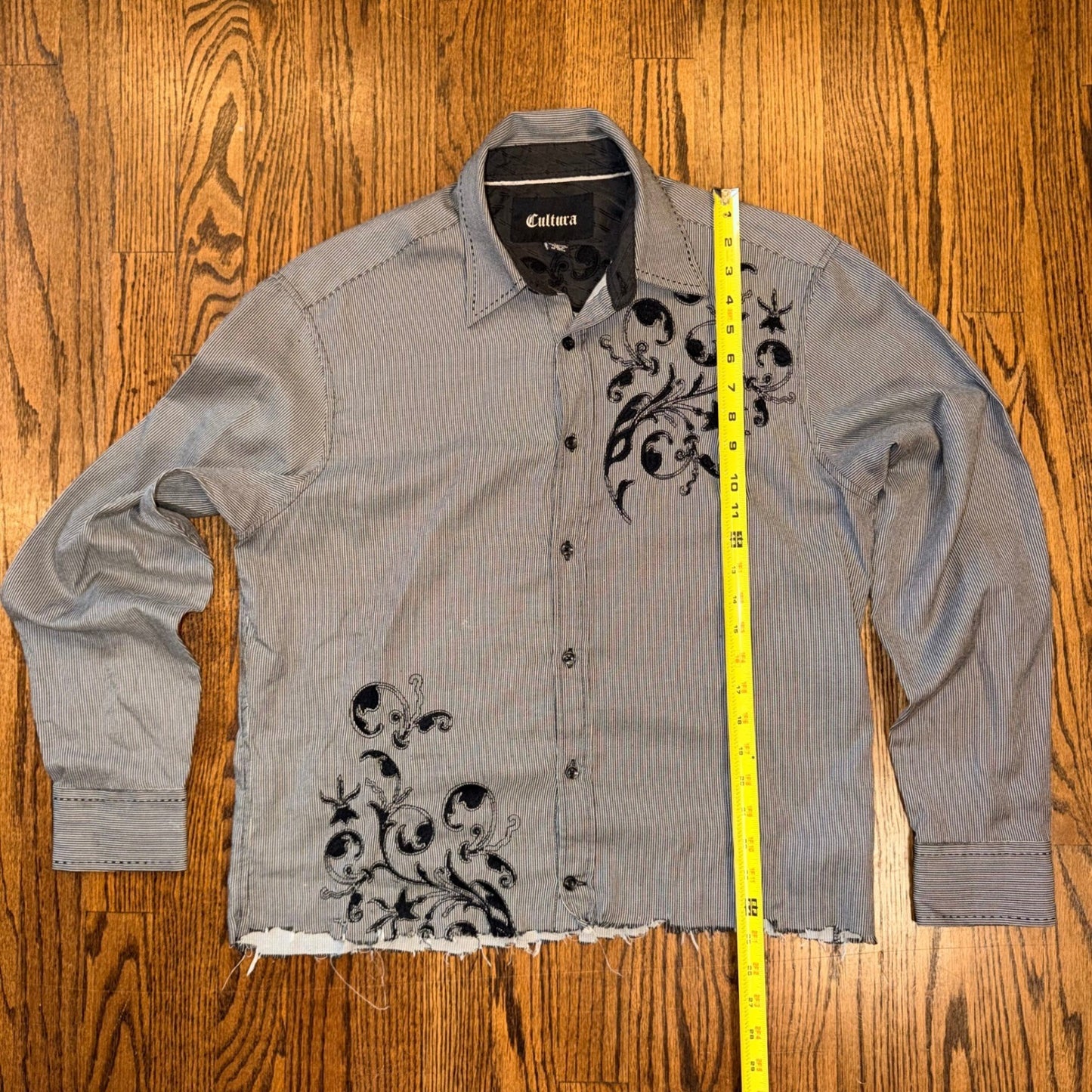 Mixed Brand Custom Cropped Tops Bundle 9pc Flannel Hoodie Button Down Mens M/L