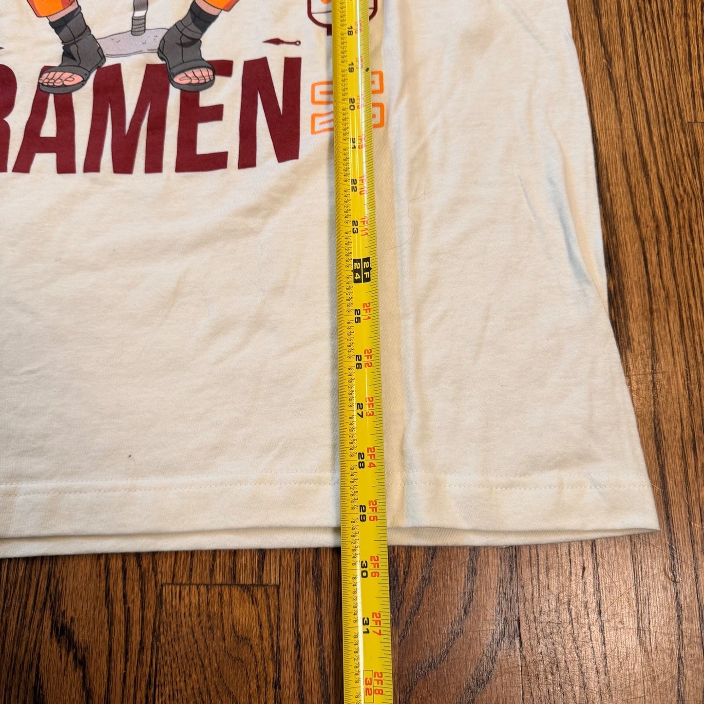 Naruto Shippuden Ichiraku Ramen Graphic T-Shirt Large Cream New